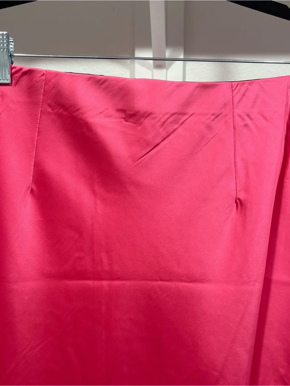 The Drop Women’s Maya Pink Silky Slip Midi Skirt - Size Medium